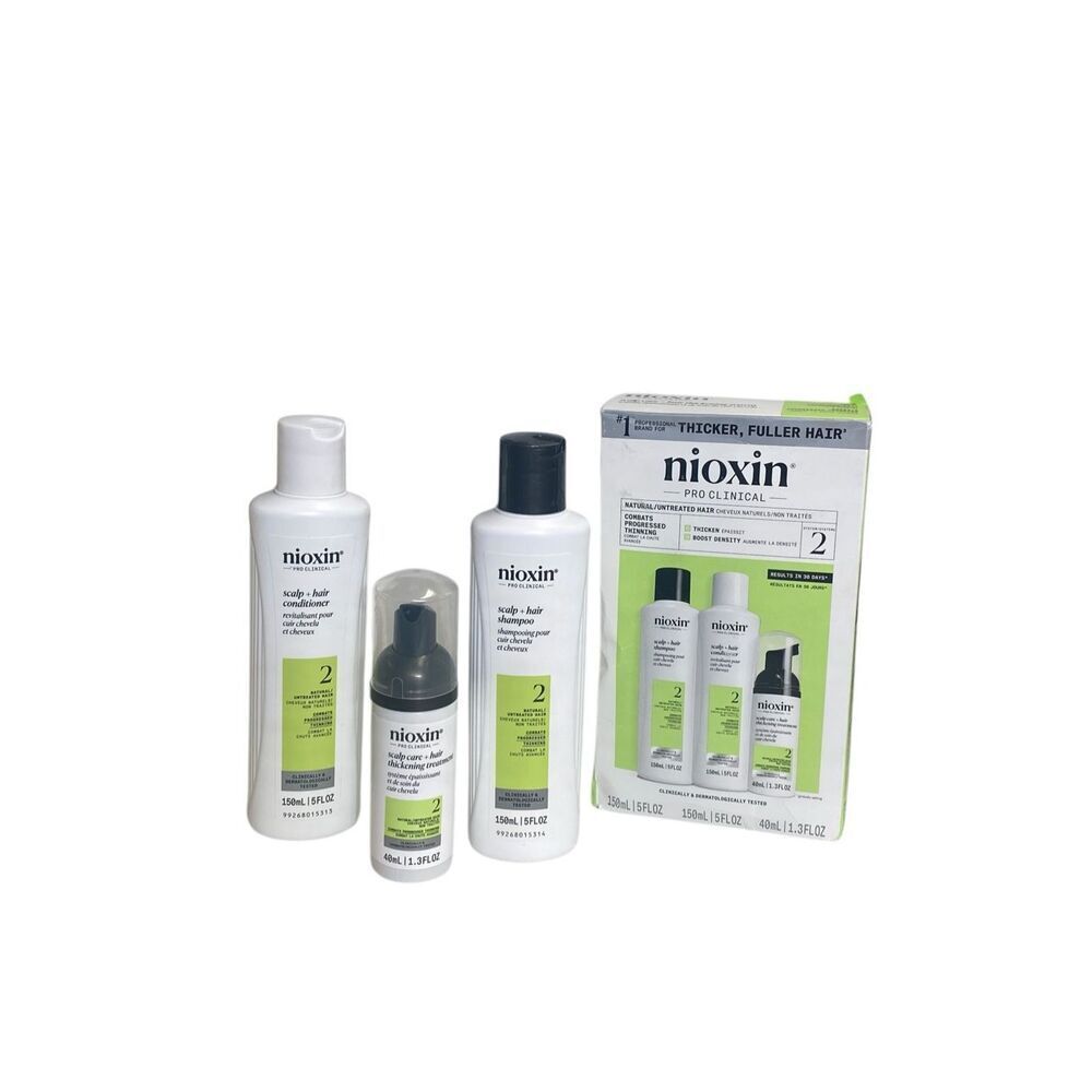 Nioxin System‎ 2 Hair Thickening Natural & Untreated Hair Shampoo & Conditioner